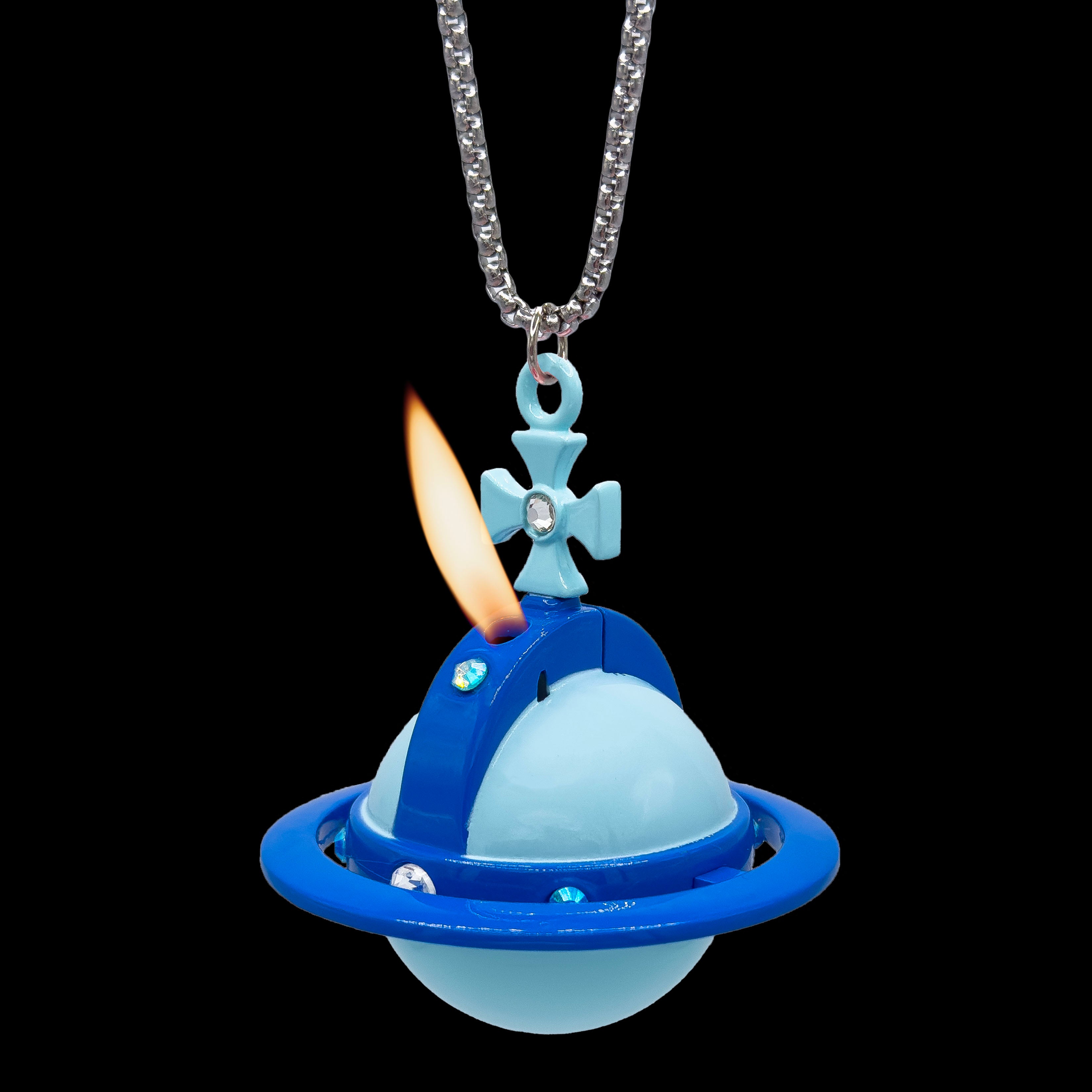 NANA Orb Lighter Necklace Blue