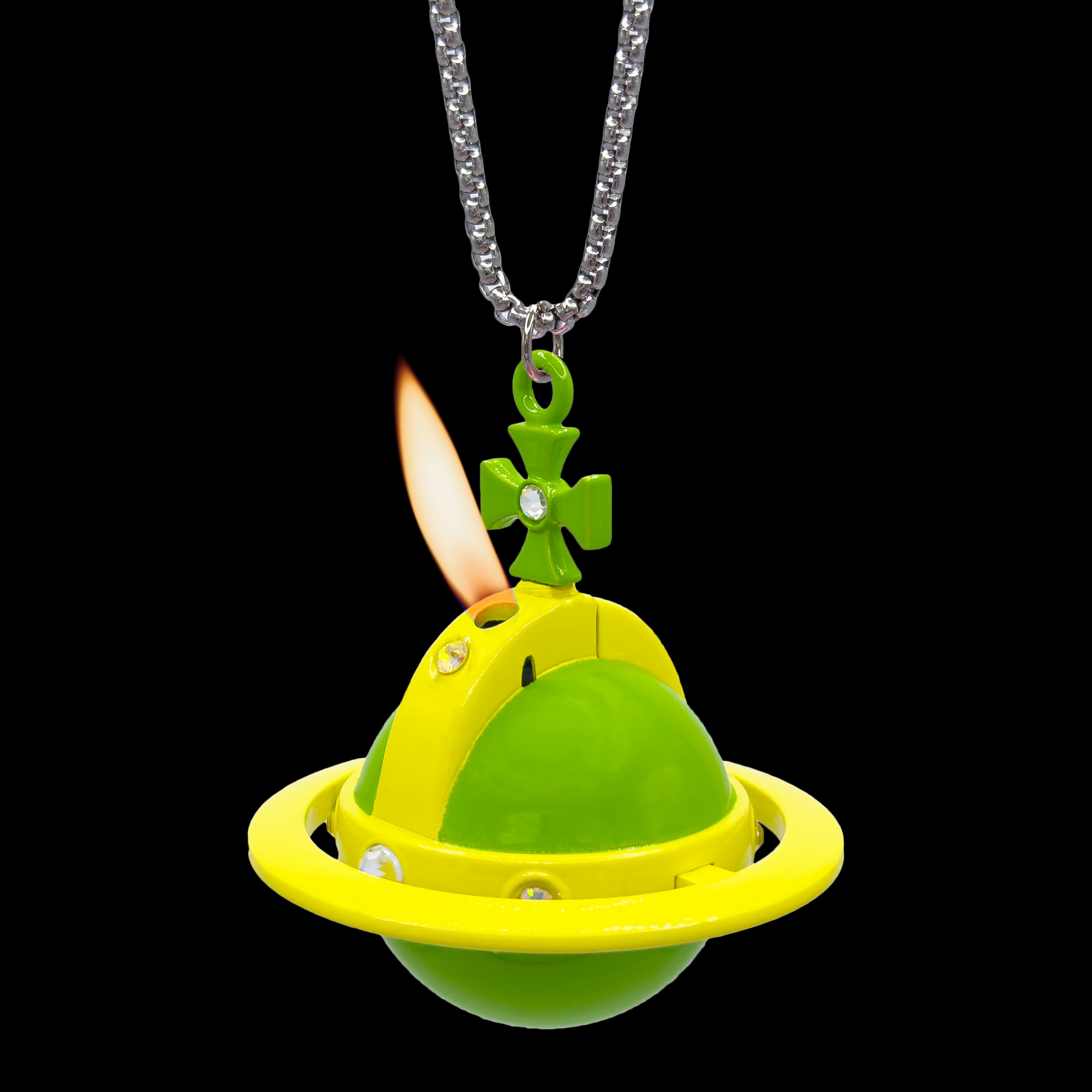 NANA Orb Lighter Necklace Green